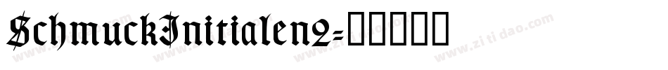 SchmuckInitialen2字体转换