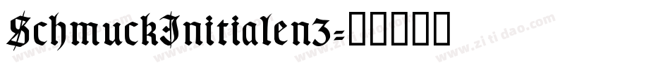 SchmuckInitialen3字体转换