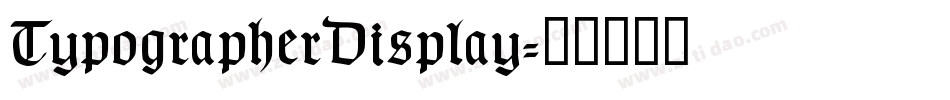 TypographerDisplay字体转换