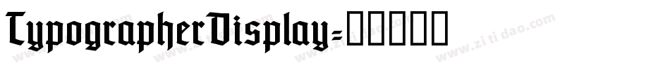 TypographerDisplay字体转换