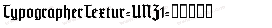 TypographerTextur-UNZ1字体转换