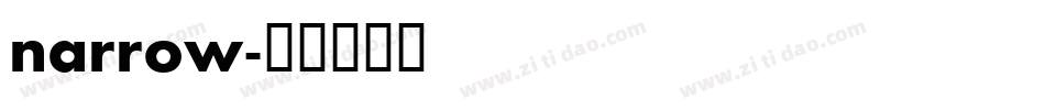 narrow字体转换
