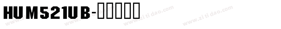 HUM521UB字体转换