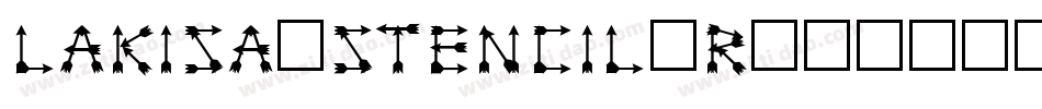 Lakisa_Stencil_R字体转换