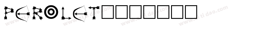 PEROLET_字体转换