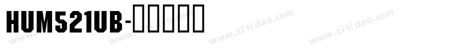 HUM521UB字体转换