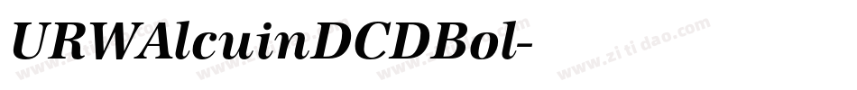 URWAlcuinDCDBol字体转换
