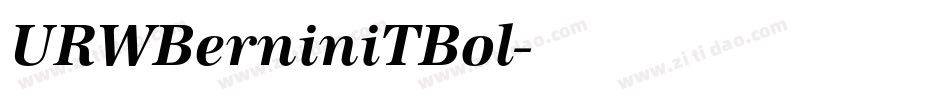 URWBerniniTBol字体转换