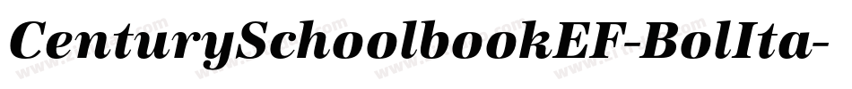 CenturySchoolbookEF-BolIta字体转换