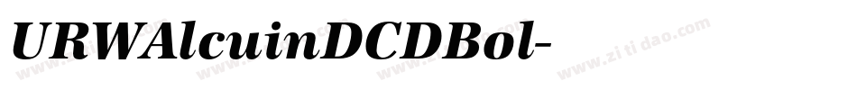 URWAlcuinDCDBol字体转换