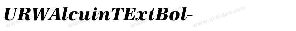 URWAlcuinTExtBol字体转换