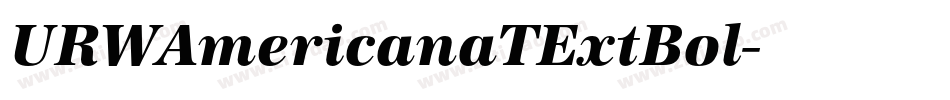 URWAmericanaTExtBol字体转换