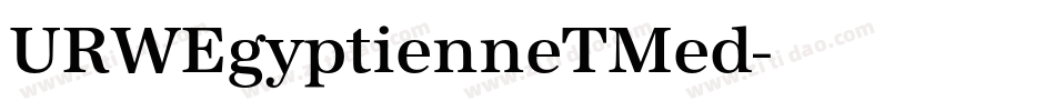 URWEgyptienneTMed字体转换
