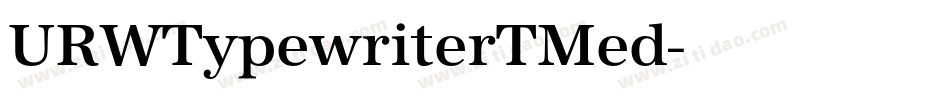 URWTypewriterTMed字体转换