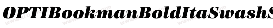 OPTIBookmanBoldItaSwashSup字体转换