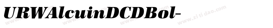 URWAlcuinDCDBol字体转换