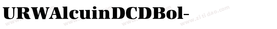 URWAlcuinDCDBol字体转换