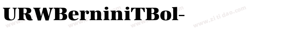 URWBerniniTBol字体转换
