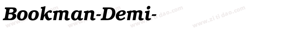 Bookman-Demi字体转换
