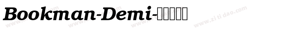 Bookman-Demi字体转换
