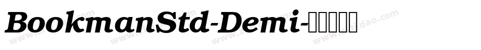BookmanStd-Demi字体转换