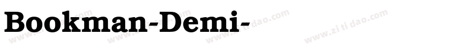Bookman-Demi字体转换