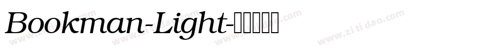 Bookman-Light字体转换