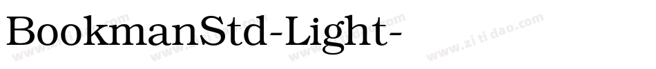 BookmanStd-Light字体转换