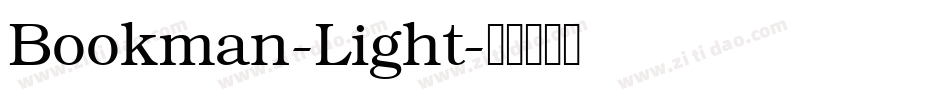 Bookman-Light字体转换
