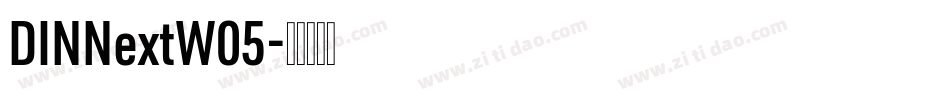 DINNextW05字体转换