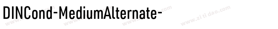 DINCond-MediumAlternate字体转换