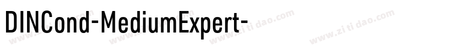 DINCond-MediumExpert字体转换