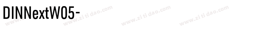 DINNextW05字体转换