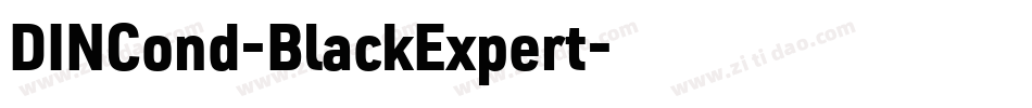 DINCond-BlackExpert字体转换