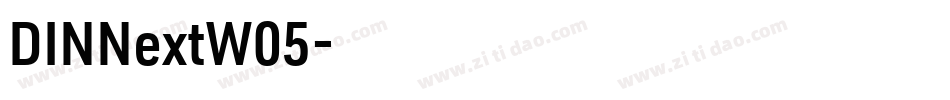 DINNextW05字体转换