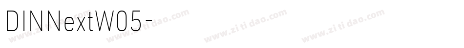 DINNextW05字体转换