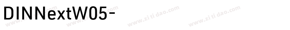 DINNextW05字体转换