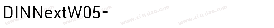 DINNextW05字体转换