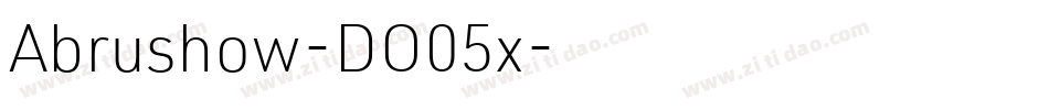 Abrushow-DO05x字体转换