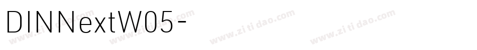 DINNextW05字体转换