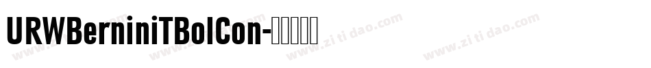 URWBerniniTBolCon字体转换