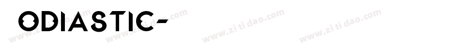 Zodiastic字体转换