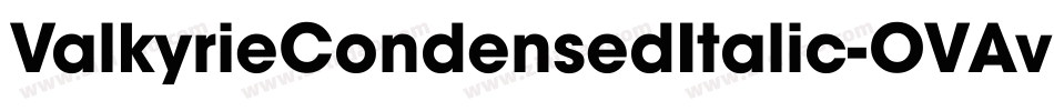 ValkyrieCondensedItalic-OVAvO字体转换