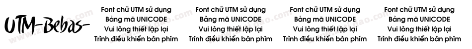 UTM-Bebas字体转换