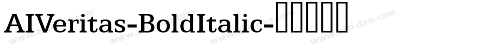 AIVeritas-BoldItalic字体转换