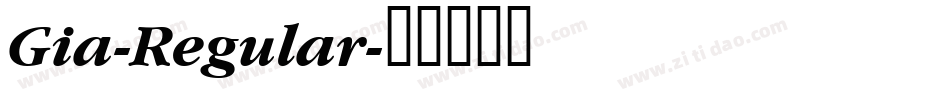 Gia-Regular字体转换
