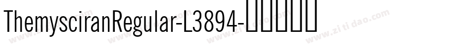 ThemysciranRegular-L3894字体转换