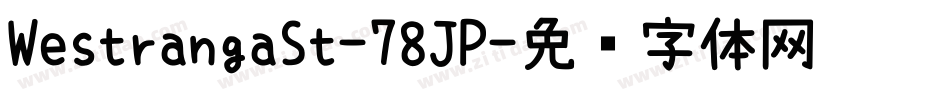 WestrangaSt-78JP字体转换