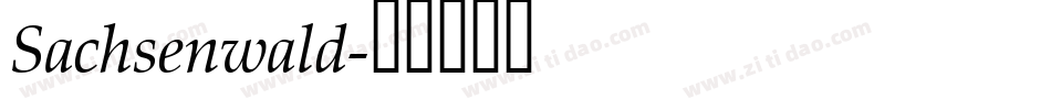 Sachsenwald字体转换