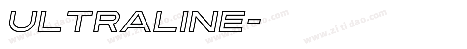 UltraLine字体转换
